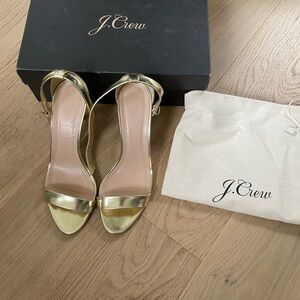 J. Crew Gold Women's High Heel Sandals
